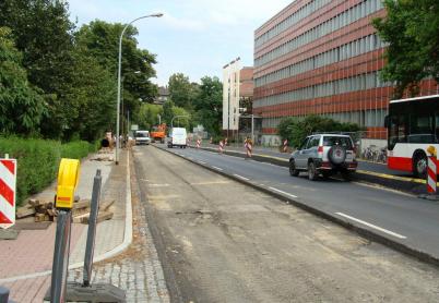 Ausbau der Böhmischen Straße beginnt
